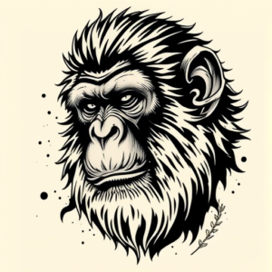 Samson Monkey Tattoo