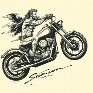 Samson Motorcycle Tattoo