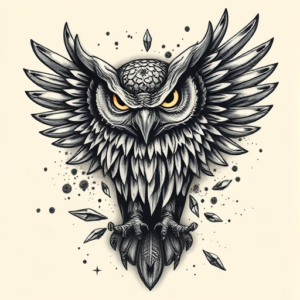 Samson Owl Tattoo