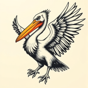 Samson Pelican Tattoo