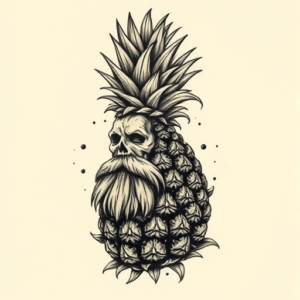Samson Pineapple Tattoo
