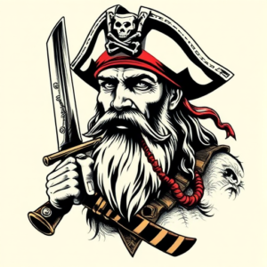 Samson Pirate Tattoo