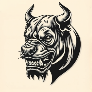 Samson Pitbull Tattoo