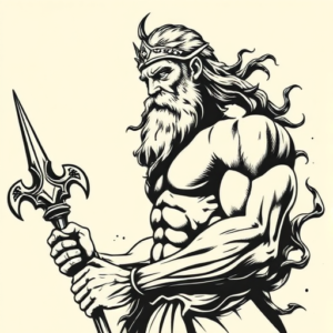 Samson Poseidon Tattoo