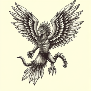 Samson Quetzalcoatl Tattoo
