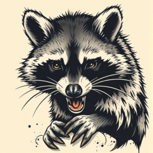 Samson Raccoon Tattoo