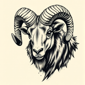 Samson Ram Tattoo