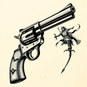 Samson Revolver Tattoo