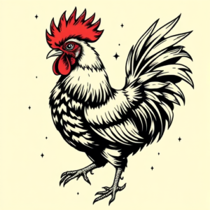 Samson Rooster Tattoo