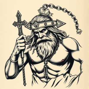 Samson Rosary Tattoo