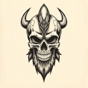 Samson Skull Tattoo