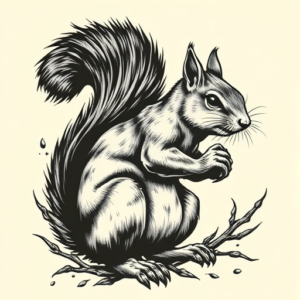 Samson Squirrel Tattoo