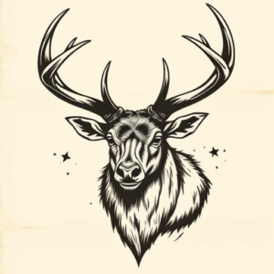 Samson Stag Tattoo