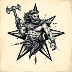 Samson Star Tattoo