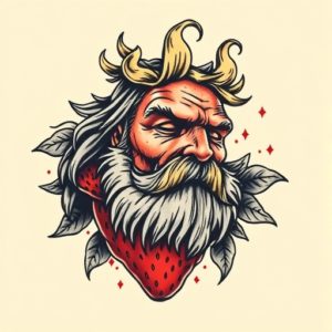 Samson Strawberry Tattoo