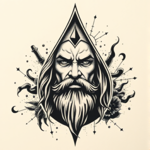 Samson Teardrop Tattoo