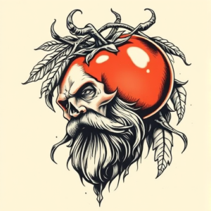 Samson Tomato Tattoo