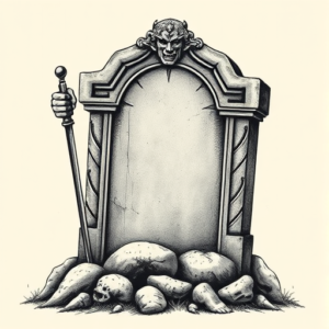 Samson Tombstone Tattoo