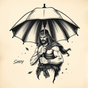 Samson Umbrella Tattoo
