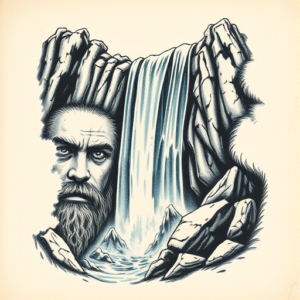 Samson Waterfall Tattoo