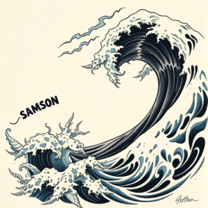 Samson Wave Tattoo