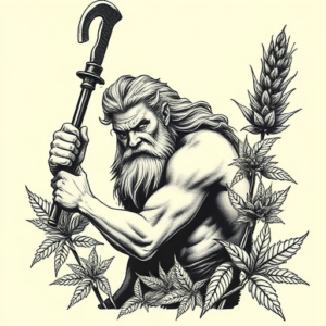 Samson Weed Tattoo