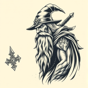 Samson Wizard Tattoo