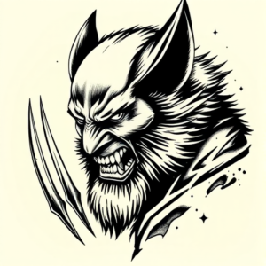 Samson Wolverine Tattoo