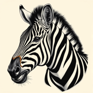 Samson Zebra Tattoo