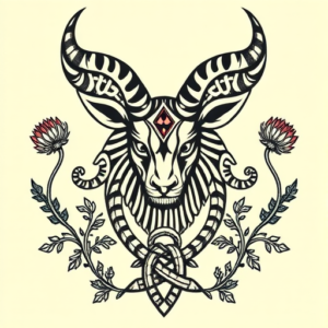 Scottish Anubis Tattoo