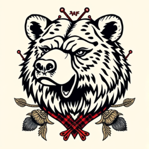Scottish Bear Tattoo