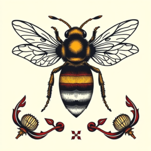 Scottish Bee Tattoo