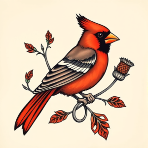 Scottish Cardinal Tattoo