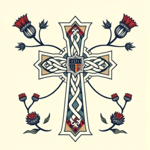 Scottish Cross Tattoo