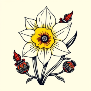 Scottish Daffodil Tattoo