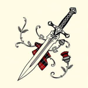 Scottish Dagger Tattoo
