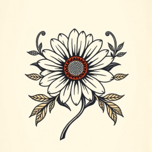 Scottish Daisy Tattoo