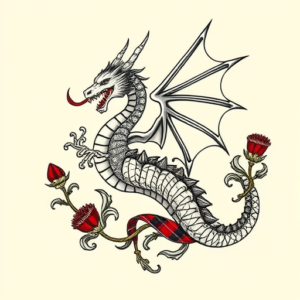 Scottish Dragon Tattoo