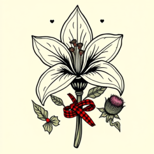 Scottish Lily Tattoo