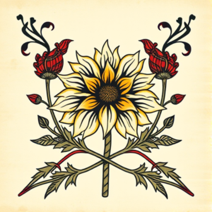 Scottish Marigold Tattoo