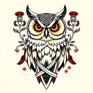 Scottish Owl Tattoo