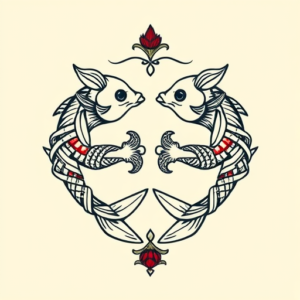 Scottish Pisces Tattoo