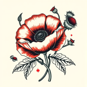 Scottish Poppy Tattoo