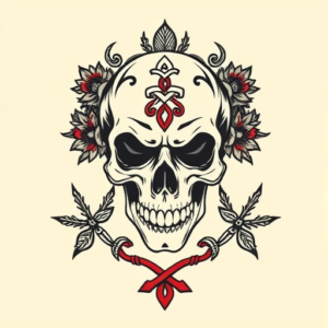 Scottish Skull Tattoo