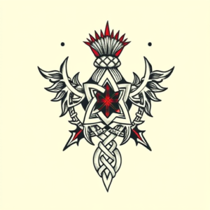 Scottish Space Tattoo