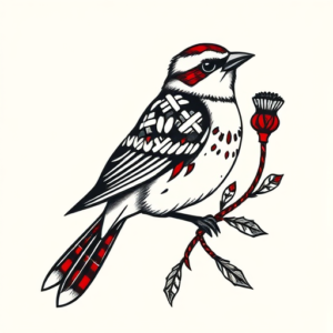 Scottish Sparrow Tattoo