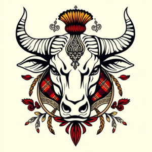 Scottish Taurus Tattoo
