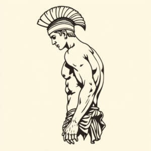 Side View Achilles Tattoo