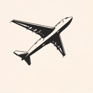 Side View Airplane Tattoo