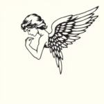 Side View Angel Tattoo